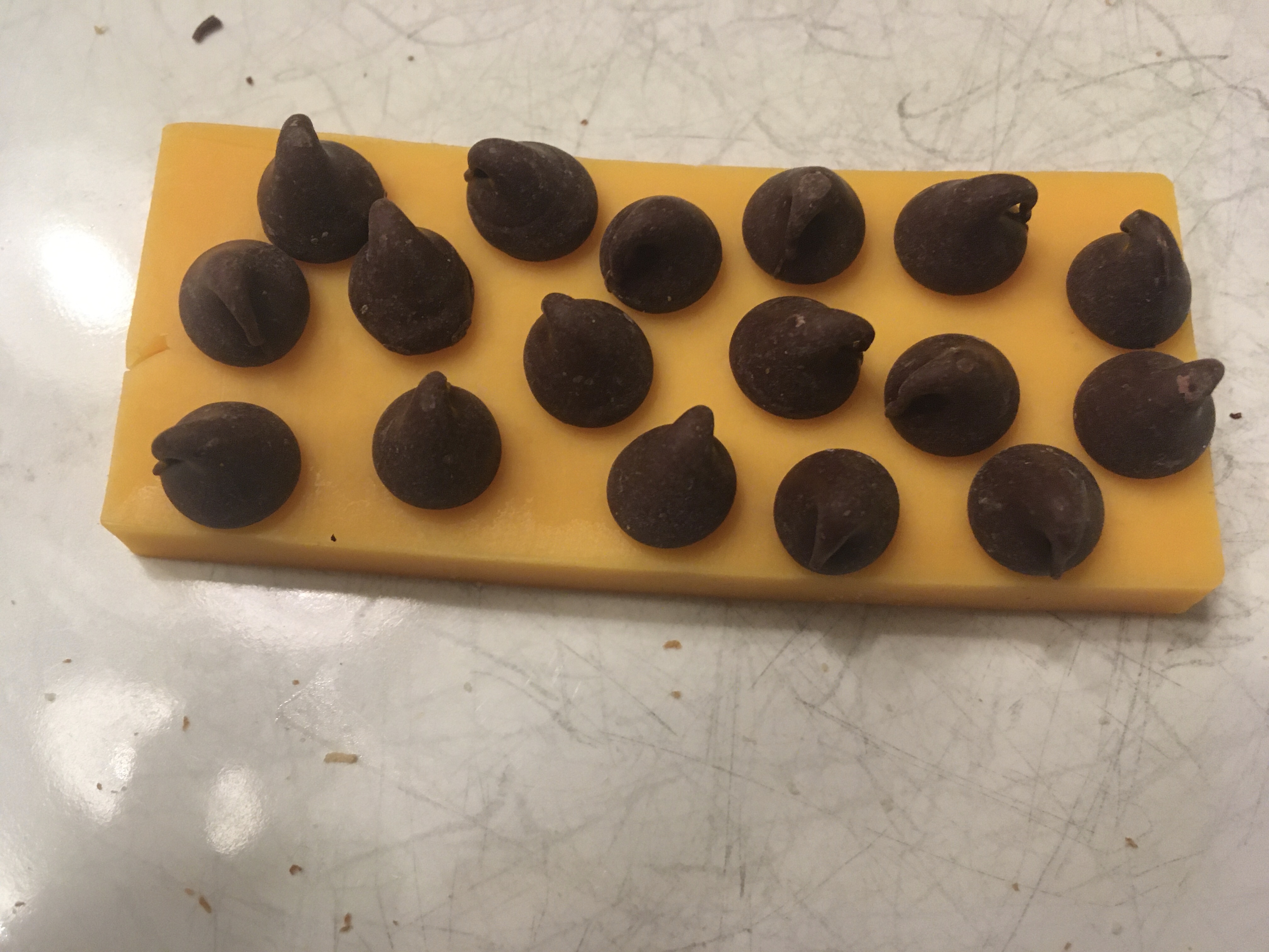 a delicious chocolaty cheesy meal